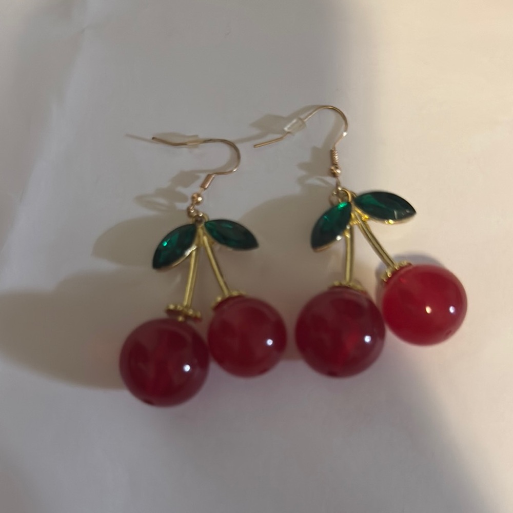 Cherry Drop Earrings